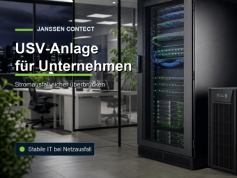USV-Anlage fuer Unternehmen: Stromausfall sicher ueberbruecken | janßen contect