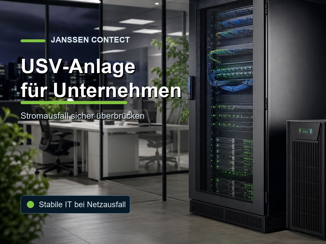 USV-Anlage schützt Server und Unternehmens-IT bei Stromausfall