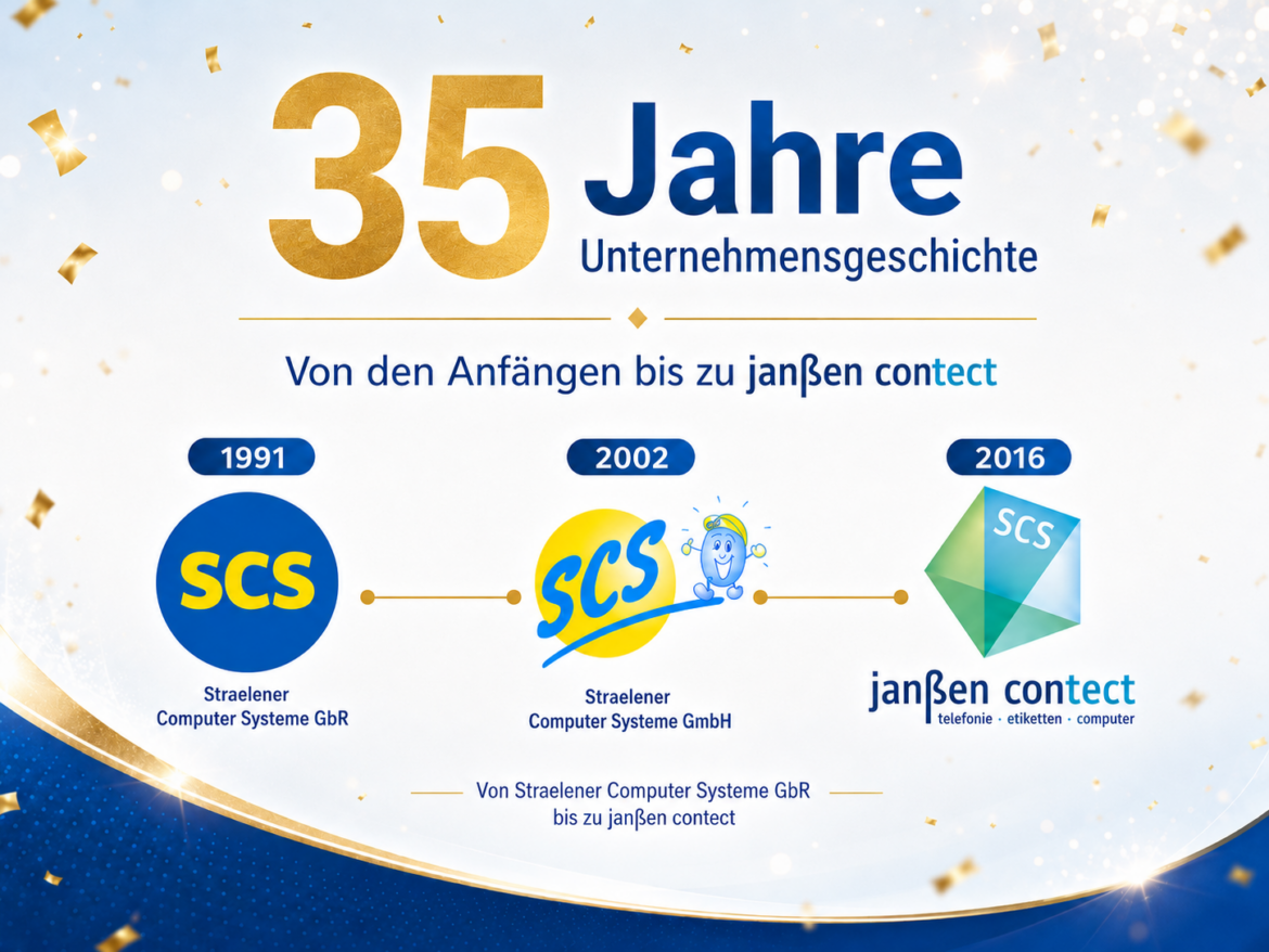 35 Jahre Unternehmensgeschichte – von SCS zu janßen contect