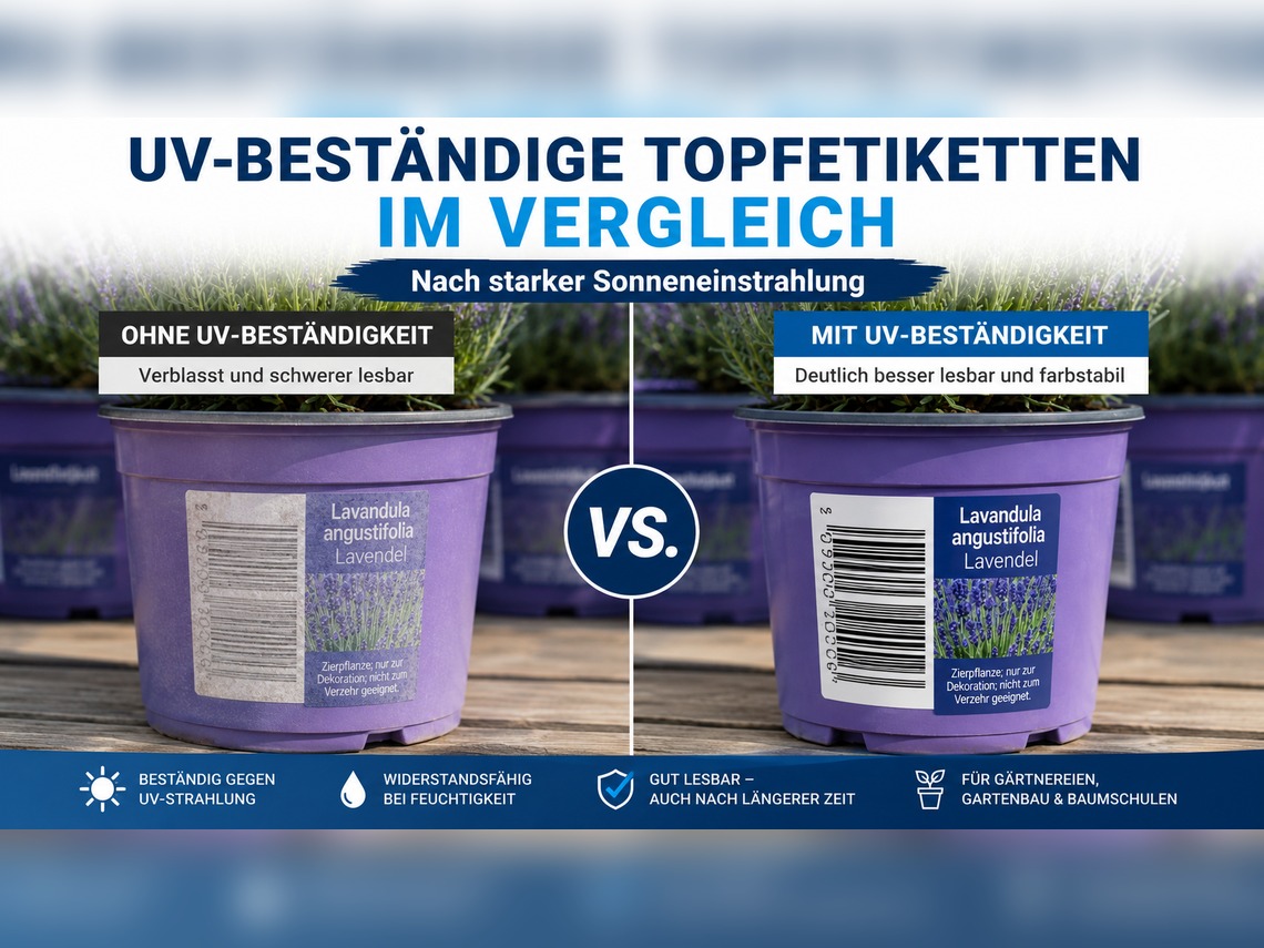 UV-beständige Etiketten im Gartenbau: gut lesbar durch die Sommersaison